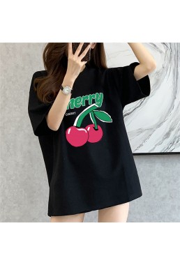 Cherry 4 Unisex Mens/Womens Short Sleeve T-shirts Fashion Printed Tops Cosplay Costume