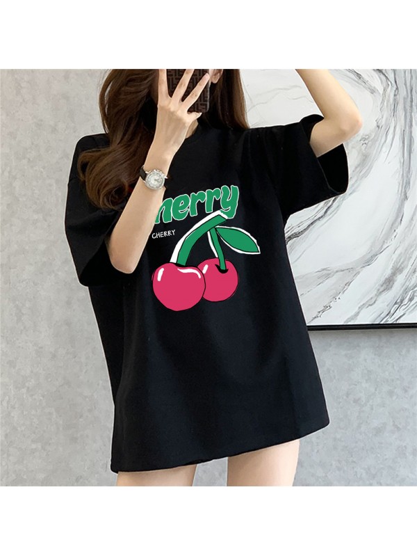 Cherry 4 Unisex Mens/Womens Short Sleeve T-shirts Fashion Printed Tops Cosplay Costume