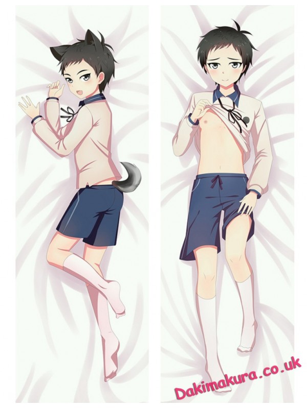 Cute Neko Boy Male Anime Dakimakura Japanese Hugging Body Pillow Cover