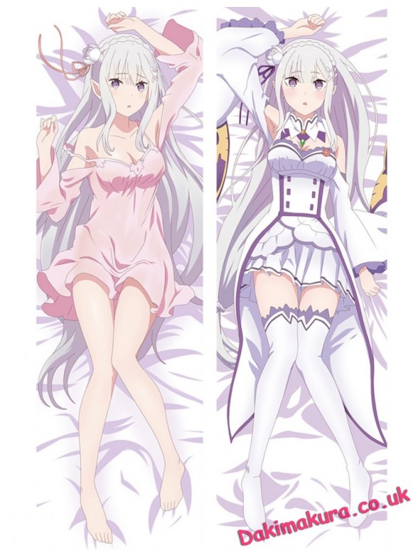 Emilia - Re Zero Anime Dakimakura Japanese Hugging Body Pillow Cover