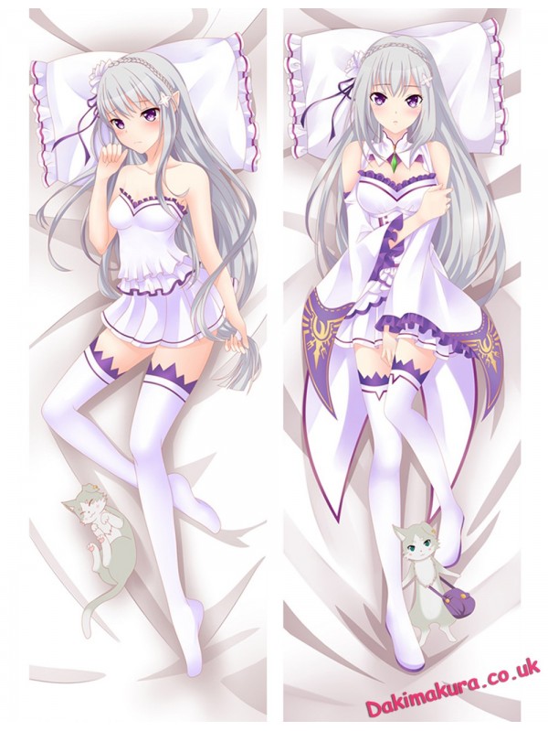 Emilia - Re Zero Anime Dakimakura Japanese Love Body Pillow Cover