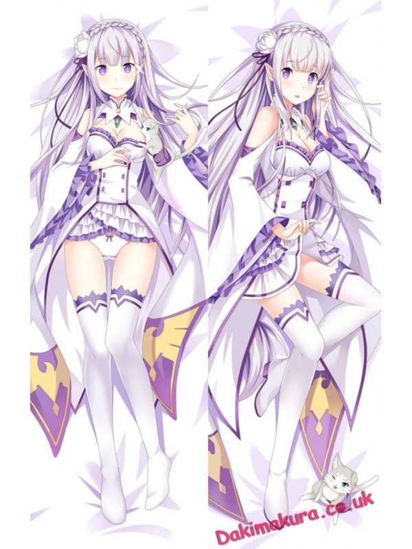 Emilia -Re Zero Anime Dakimakura Japanese Hugging Body Pillow Cover