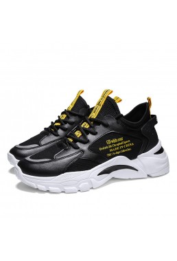 Best Sneakers Road Running Shoes Black Yellow L 732