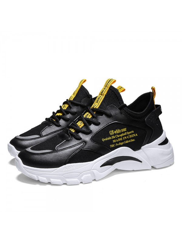 Best Sneakers Road Running Shoes Black Yellow L 732