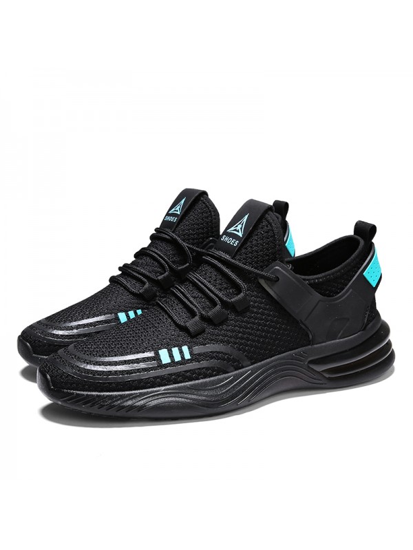 Running Shoes For Mens Black Blue L T2027