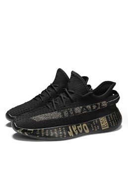 Running Shoes For Mens Black Gold L 3506
