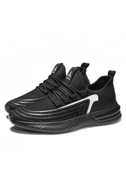 Running Shoes For Mens Black White L T2020