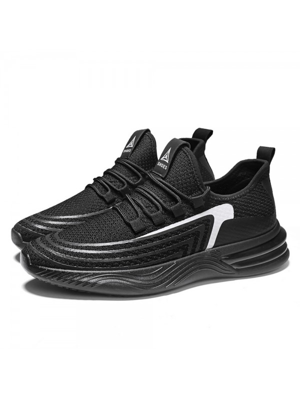 Running Shoes For Mens Black White L T2020