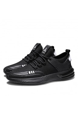 Running Shoes For Mens Black White L T2027