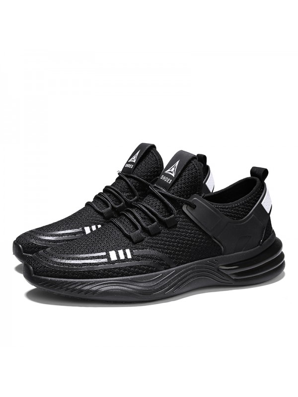 Running Shoes For Mens Black White L T2027