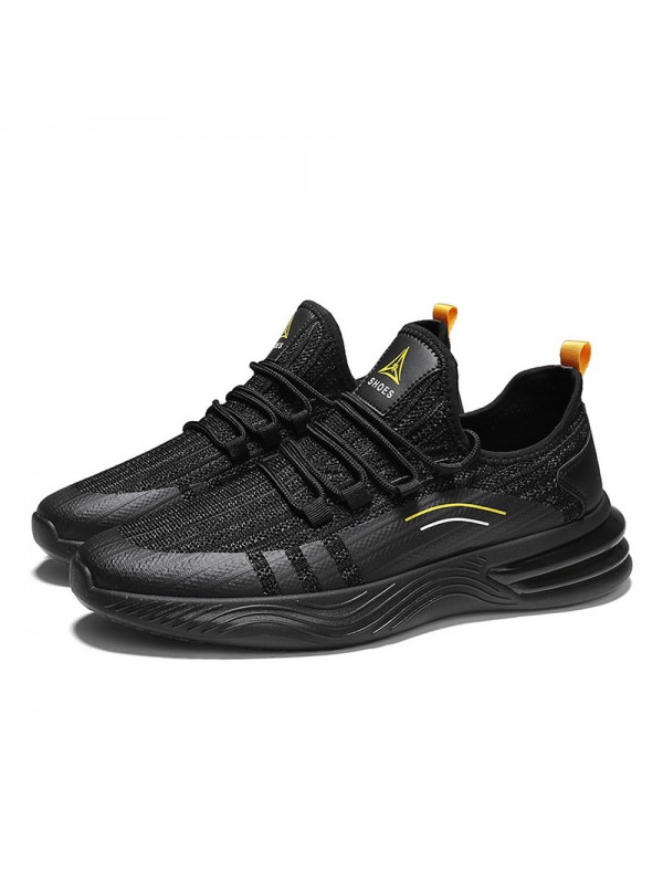 Running Shoes For Mens Black Yellow L T2023