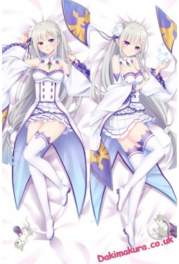 Emilia -Re Zero Anime Dakimakura Japanese Hug Body Pillow Cover