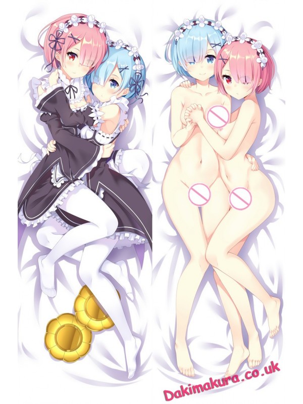 Rem and Ram - Re Zero Anime Dakimakura Japanese Love Body Pillow Cover