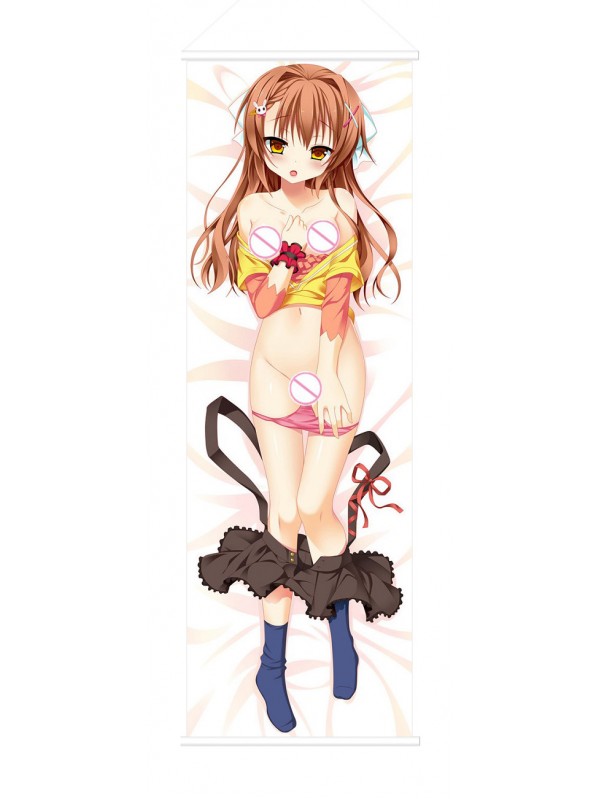 Brown Haired Lady Japanese Anime Painting Home Decor Wall Scroll Posters