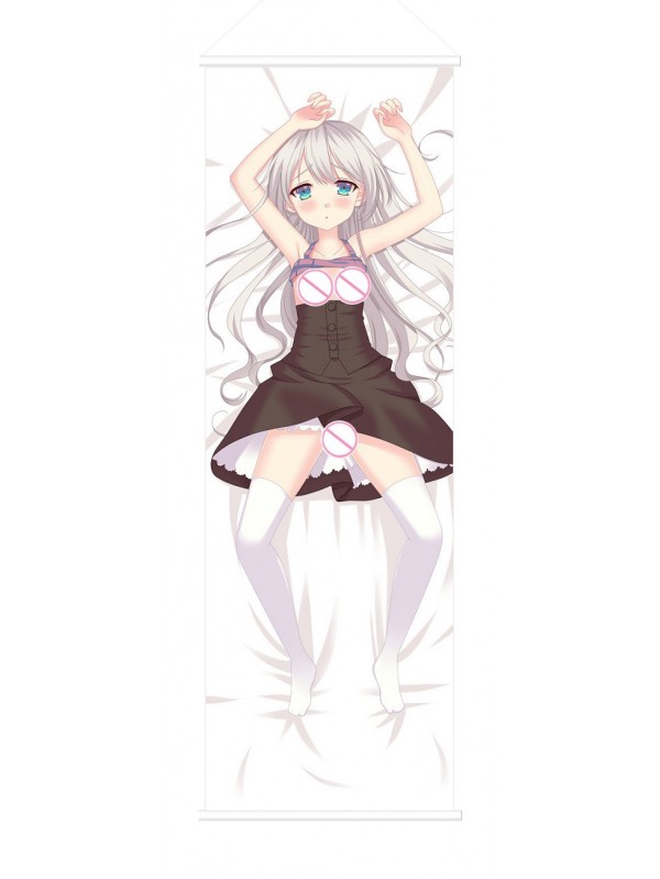Kawaii White Haired Girl Japanese Anime Painting Home Decor Wall Scroll Posters