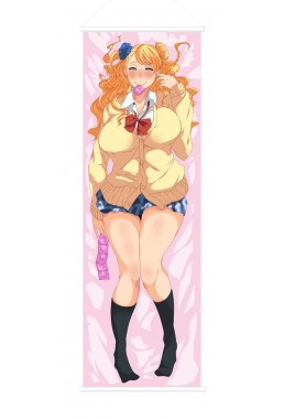 Orange Haired Lady Japanese Anime Painting Home Decor Wall Scroll Posters