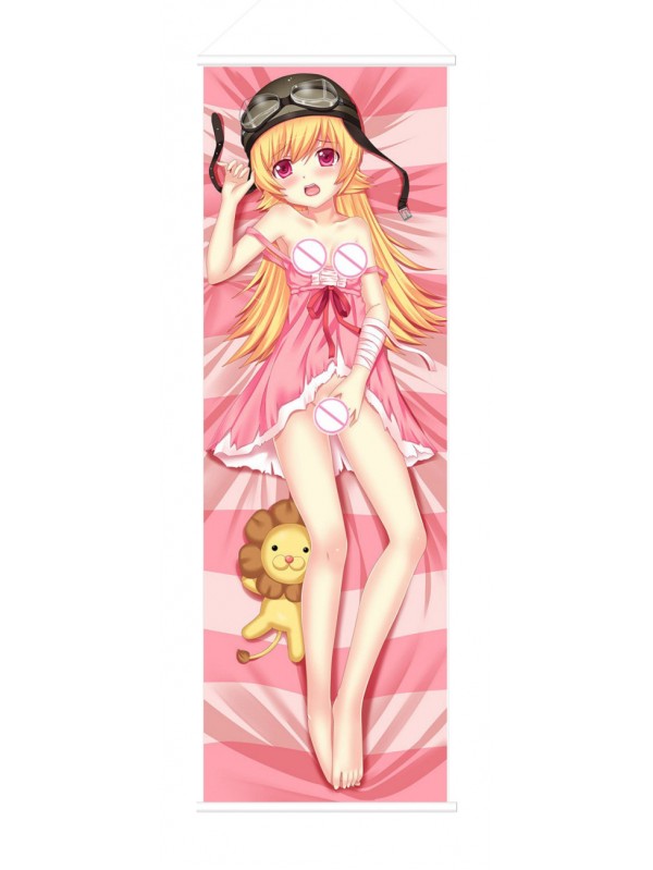 Shinobu Oshino Bakemonogatari Japanese Anime Painting Home Decor Wall Scroll Posters