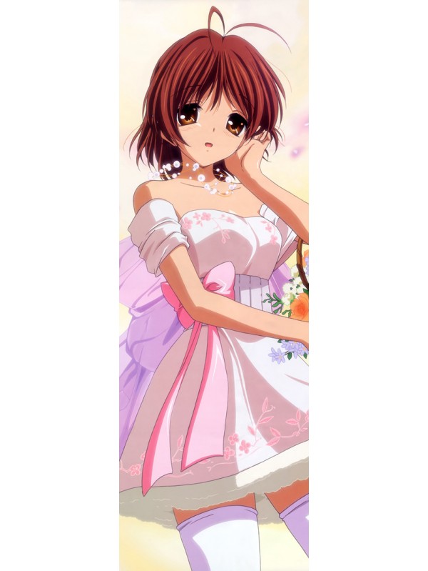 Clannad Furukawa Nagisa Japanese Anime Wall Scroll Poster And Banner Satin Peach Skin